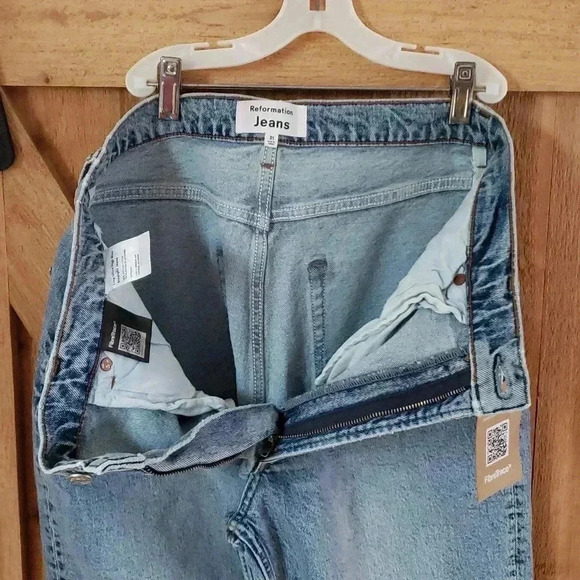 Reformation Liza High Straight Jean Size 31 NWT - Picture 8 of 10